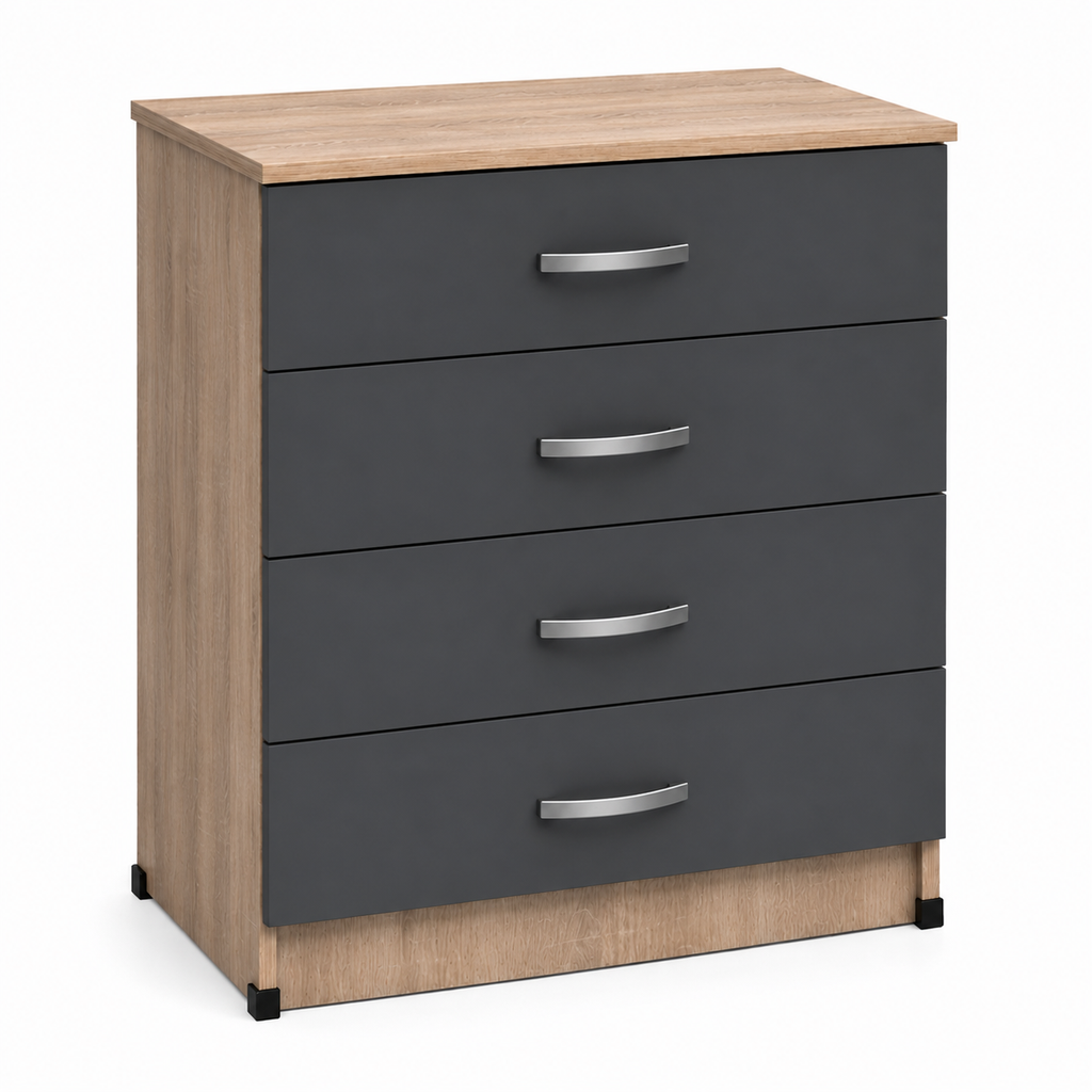 Modern 4-Drawer Chest Cabinet