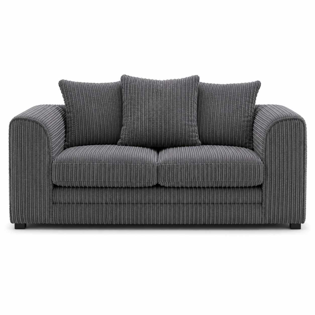 Corduroy Loveseat Sofa With Plush Cushions