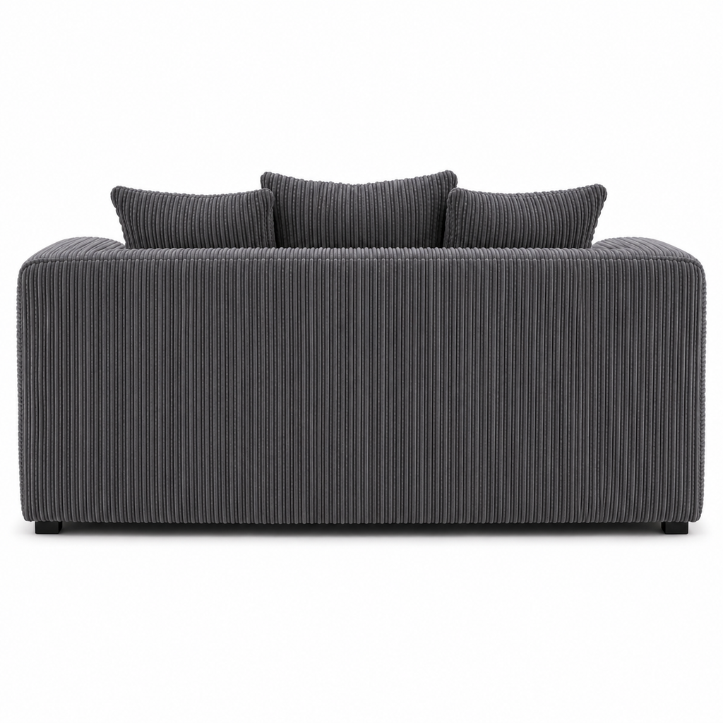 Corduroy Loveseat Sofa With Plush Cushions