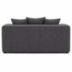 Corduroy Loveseat Sofa With Plush Cushions