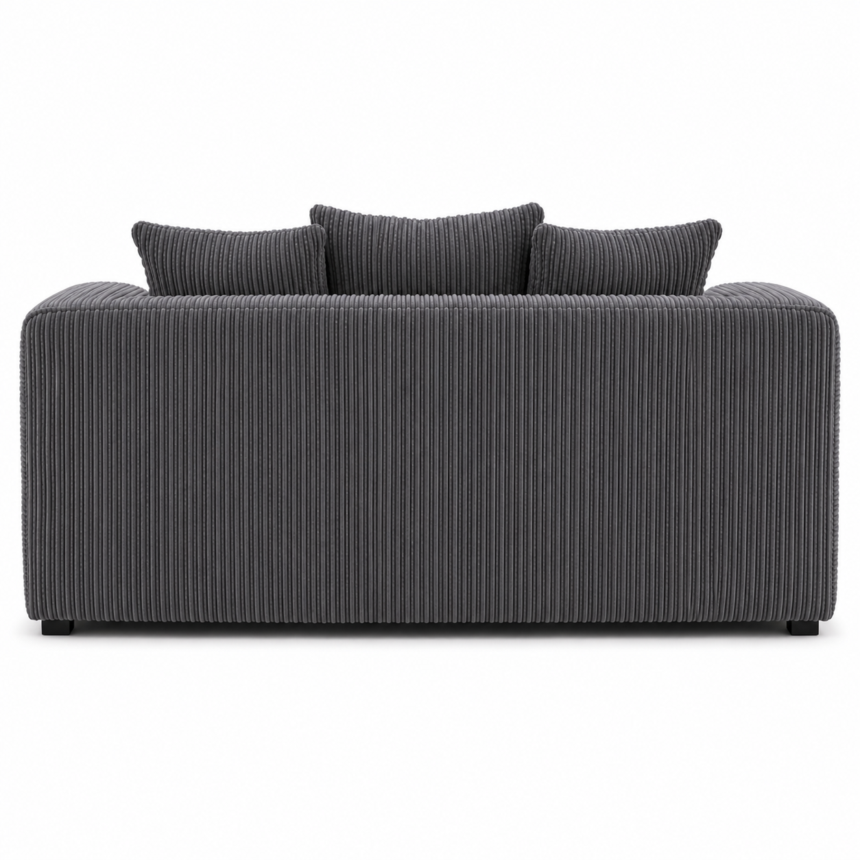 Corduroy Loveseat Sofa With Plush Cushions
