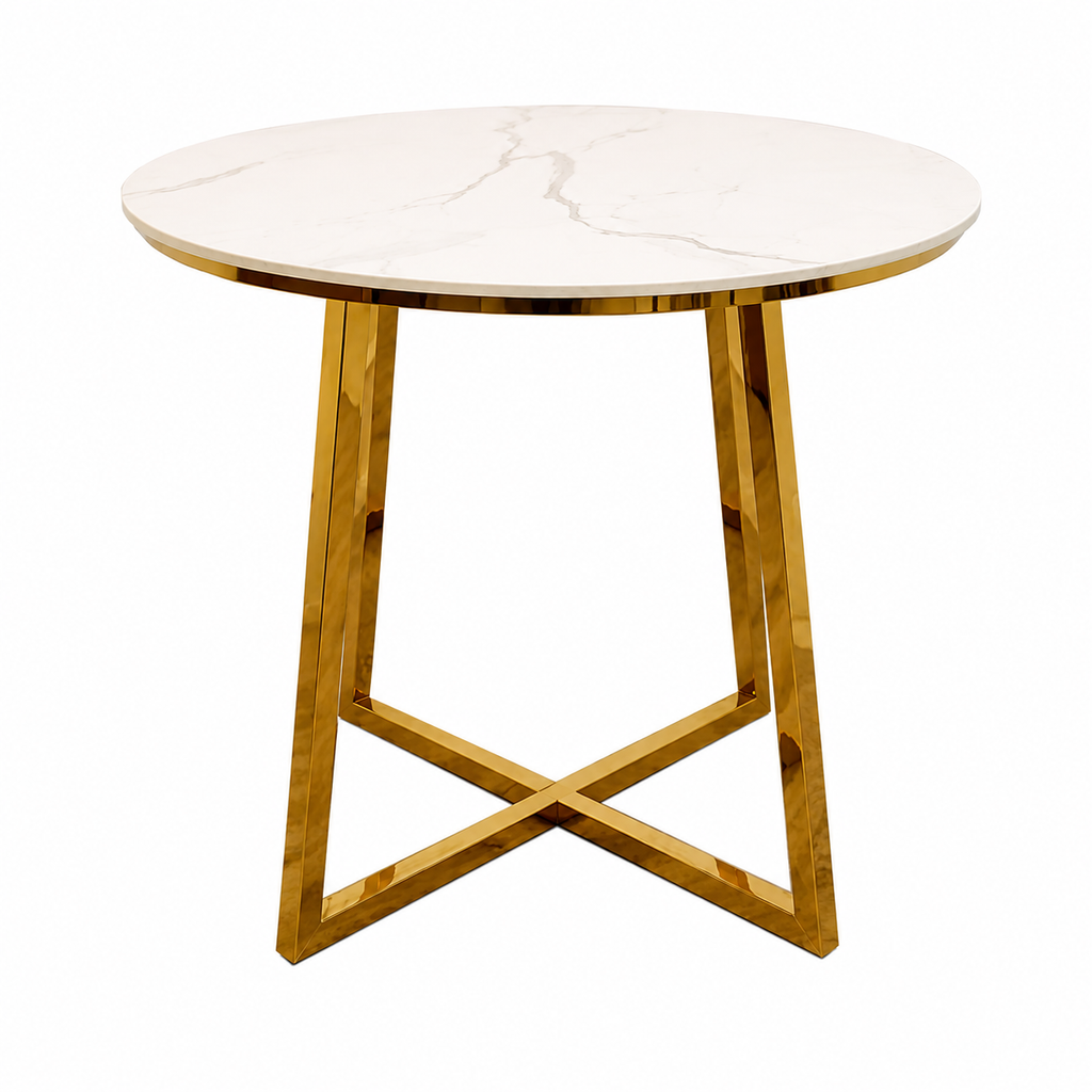 Round Dining Table With Marble Top