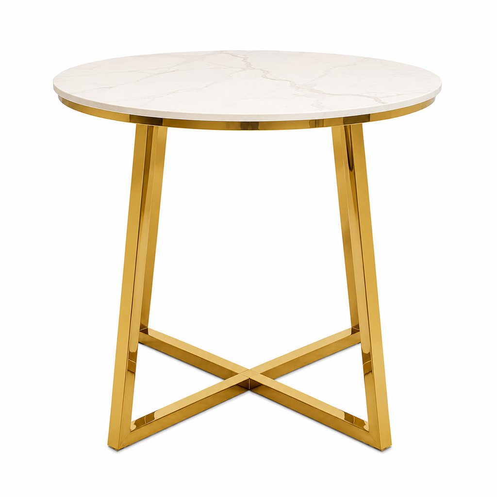 Round Dining Table With Marble Top