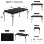 Black Marble Dining Table